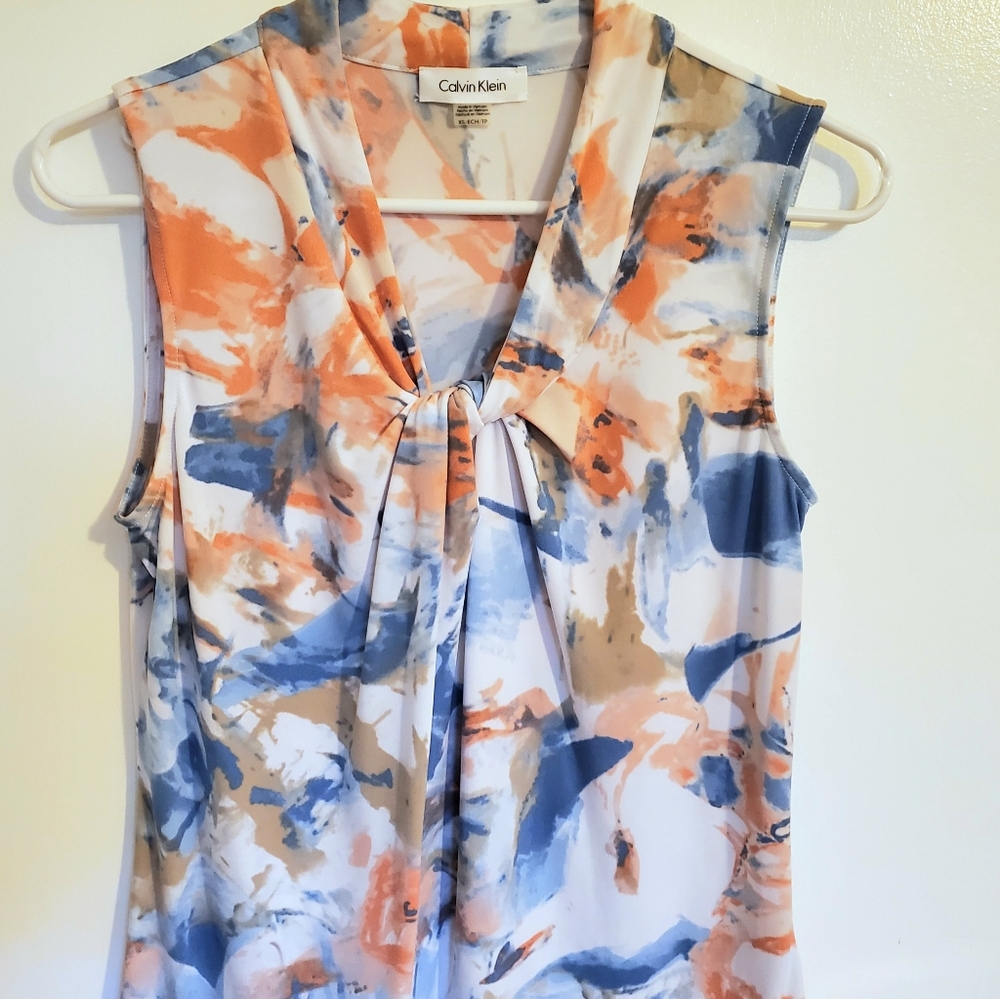 Calvin Klein multi color women's top x-small